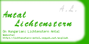 antal lichtenstern business card